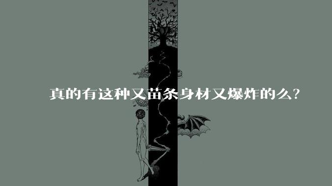 真的有这种又苗条身材又爆炸的么？